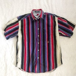 Vintage 90s Striped Tommy Hilfiger Button Down